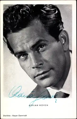 Ak Schauspieler Adrian Hoven, Portrait, Autogramm