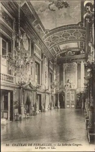 Ak Versailles Yvelines, Schloss, Kongresshalle, Foyer