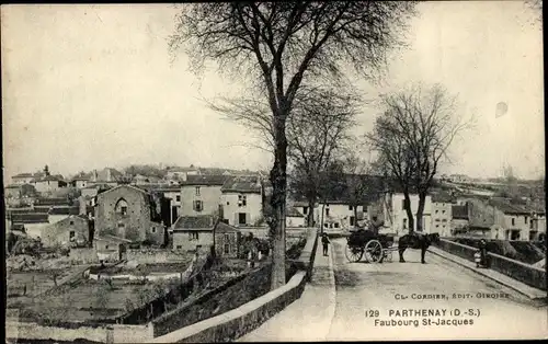 Ak Parthenay Deux Sèvres, Faubourg St-Jacques