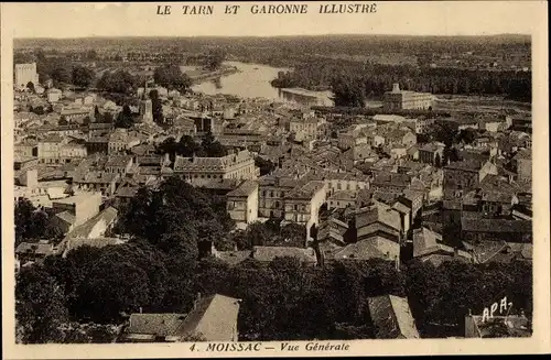 Ak Moissac Tarn et Garonne, Gesamtansicht