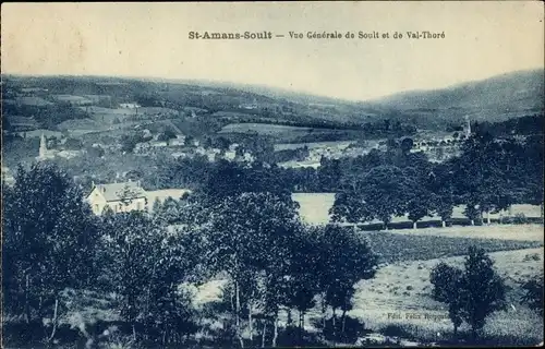 Postkarte Saint Aman's Soult Tarn, Gesamtansicht, Val-Thore