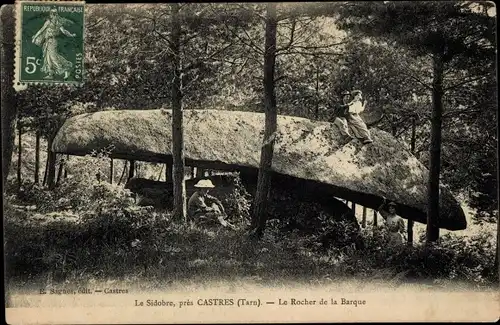 Ak Castres Tarn, Der Felsen des Bootes