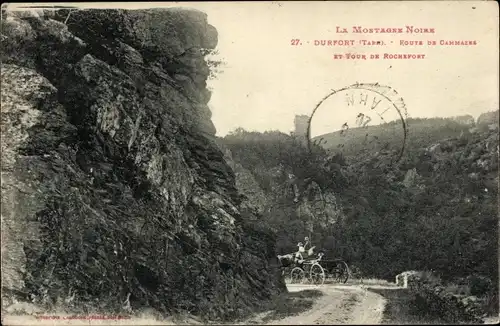 Ak Durfort Tarn, Route de Cammazes, Tour de Rochefort