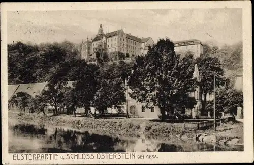 Ak Gera in Thüringen, Elster, Schloss Osterstein