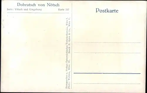 Ak Nötsch am Dobratsch Kärnten, Dorfmotiv