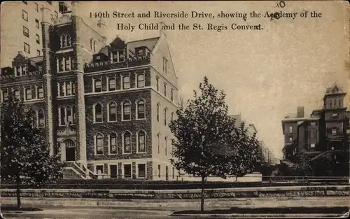 Ak USA, 140th Street and Riverside Drive, Academy of the Holy Child, St. Regis Convent