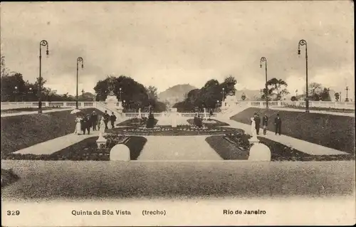 Ak Rio de Janeiro Brasilien, Quinta da Boa Vista