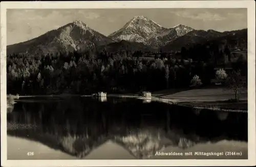 Ak Finkenstein Kärnten, Aichwaldsee, Mittagskogel