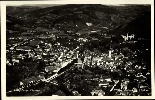 Foto Ak Wolfsberg in Kärnten, Fliegeraufnahme