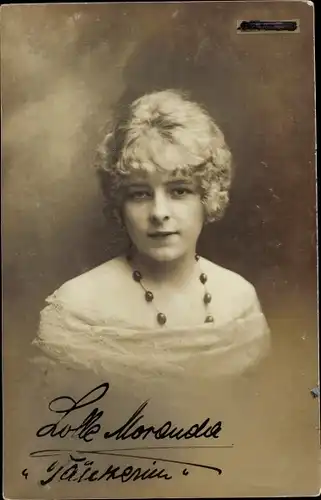 Ak Schauspielerin Lotte Moranda, Portrait, Autogramm