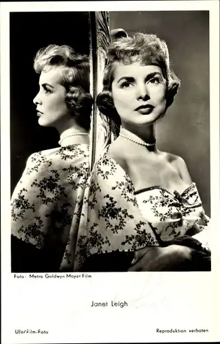 Ak Schauspielerin Janet Leigh, Portrait, Autogramm