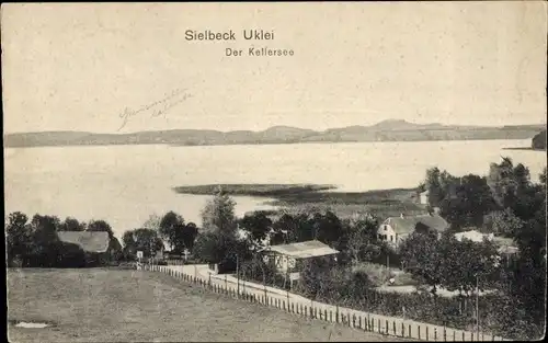 Ak Sielbeck Eutin in Ostholstein, Uklei, Kellersee, Häuser am Ufer