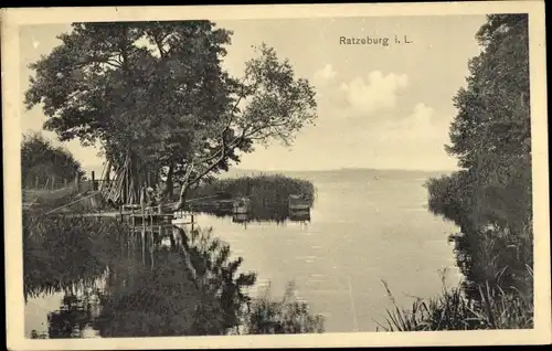 Ak Ratzeburg im Herzogtum Lauenburg, Blick auf den See