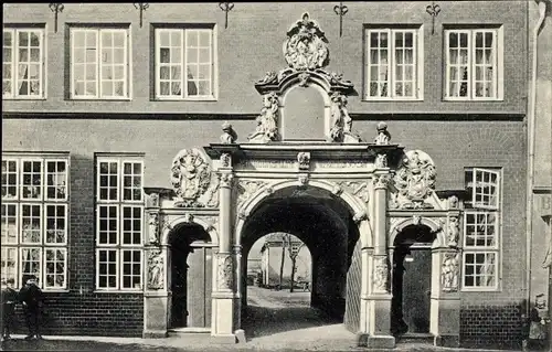 Ak Hansestadt Lübeck, Füchtingshof, Glockengießerstraße