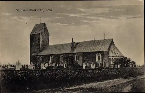 Ak Insel Föhr Nordfriesland, St. Laurentii Kirche