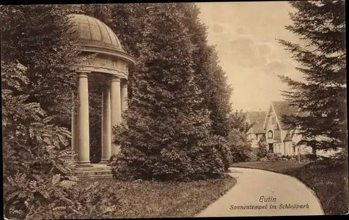 Ak Eutin in Ostholstein, Schlosspark, Sonnentempel