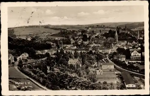 Ak Mylau Reichenbach im Vogtland, Gesamtansicht
