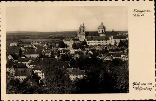 Ak Weingarten in Württemberg, Blick von der Wolfenburg