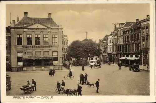 Ak Zwolle Overijssel Niederlande, Groote Markt