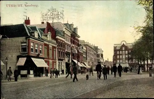 Ak Utrecht Niederlande, Vreeburg, Geschäft G. W. v. Dillen Ijzerwaren