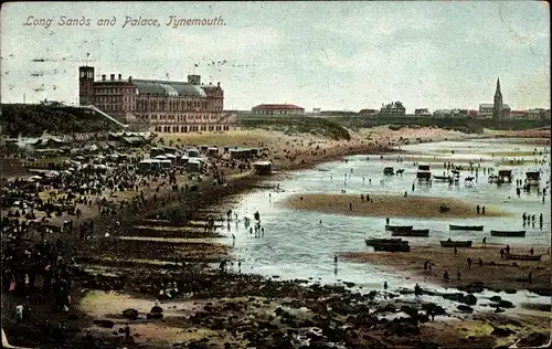 Ak Tynemouth Tyne and Wear England, Long Sands, Palace