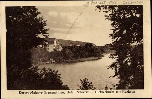 Ak Gremsmühlen Malente, Diekseebucht, Kurhaus