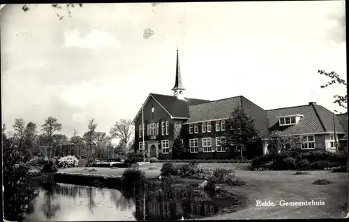 Ak Eelde Drenthe Niederlande, Rathaus