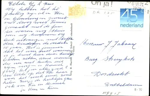 Ak Eelde Drenthe Niederlande, Rathaus