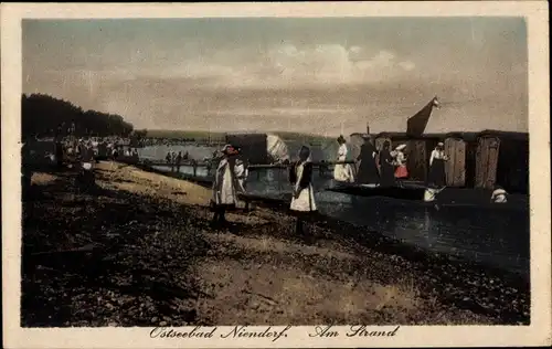 Ak Ostseebad Niendorf Timmendorfer Strand, Strandleben