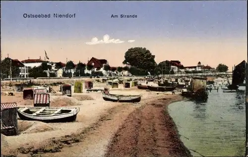 Ak Ostseebad Niendorf Timmendorfer Strand, Strandleben