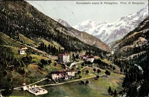 Ak Roncobello sopra S. Pellegrino Lombardia, Gesamtansicht