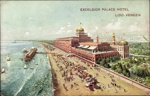 Ak Lido di Venezia Venedig Veneto, Excelsior Palace Hotel