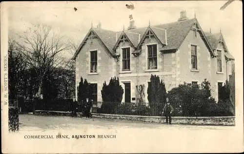 Ak Abington Lancashire England, Handelsbank