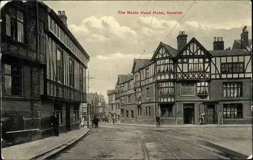 Ak Norwich Norfolk England, Maids Head Hotel