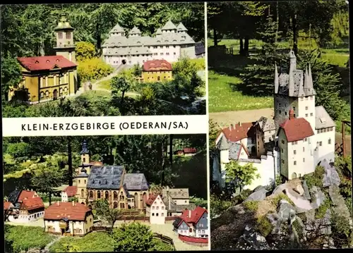 Ak Oederan in Sachsen, Klein-Erzgebirge, Schloss, Kirche Augustusburg, Stadtkirche, Burg Kriebstein