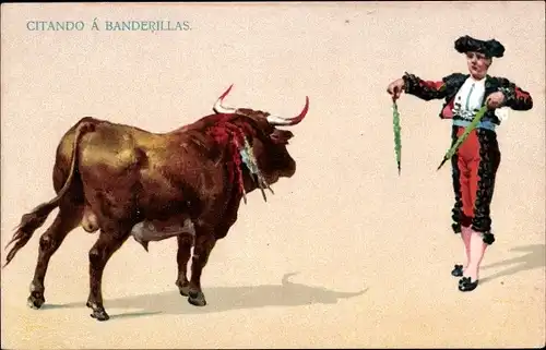 Ak Stierkampf, Citando a Banderillas