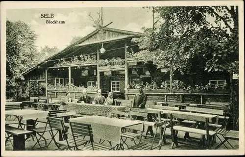 Ak Selb im Fichtelgebirge Oberfranken, Blockhaus