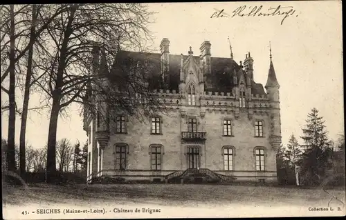 Ak Seiches Maine et Loire, Château de Brignac