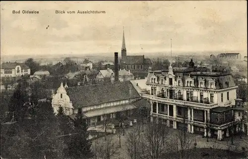 Ak Bad Oldesloe in Schleswig Holstein, Blick auf die Stadt vom Aussichtsturm