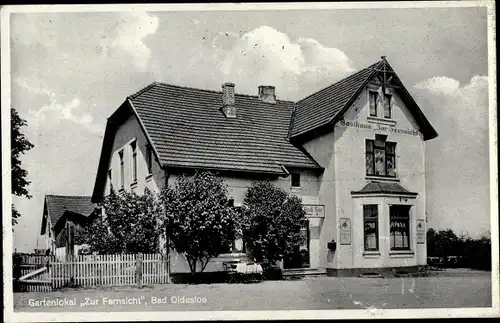Ak Bad Oldesloe in Schleswig Holstein, Gartenlokal Zur Fernsicht