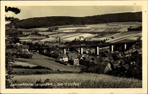 Ak Lengenfeld unterm Stein Eichsfeld Thüringen, Panorama, Brücke