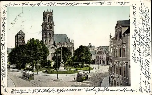 Ak Münster in Westfalen, Marienplatz