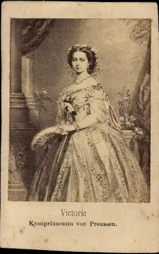 CdV Victoria, Kronprinzessin von Preußen, Mutter von Kaiser Wilhelm II.