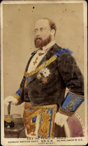 CdV Prinz Albert Eduard, später König Eduard VII, Portrait