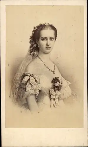 CdV Alexandra von Dänemark, Ehefrau von Eduard VII, Portrait