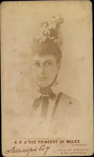 CdV Alexandra von Dänemark, Ehefrau von Eduard VII, Portrait