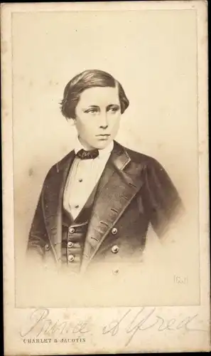 CdV Alfred von Sachsen-Coburg und Gotha, Sohn von Königin Victoria, Portrait