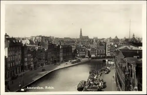 Ak Amsterdam Nordholland Niederlande, Rokin