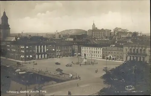 Ak Göteborg Schweden, Gustaf Adolfs Torg