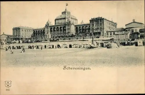 Ak Scheveningen Den Haag Südholland, Kurhaus, Strand